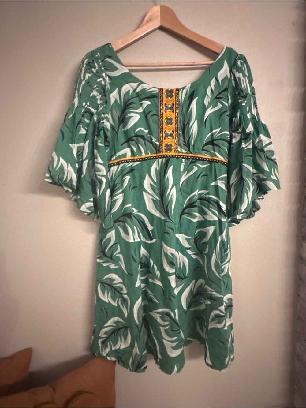 ANTHRO | Vanessa Virginia Musa Leaf Dress